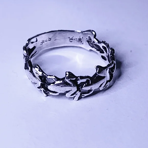 Sterling silver frog ring - Picture 5 of 5